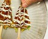 簡単5分！クリスマスの可愛いキャベツ焼き作り方10写真