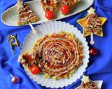 簡単5分！クリスマスの可愛いキャベツ焼き作り方12写真