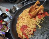 美味いです！フレッシュトマトのパスタ作り方15写真