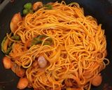 濃厚ケチャップナポリタン(油多め)作り方17写真