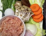 牛乳活用！おっきな肉団子牛乳鍋作り方1写真
