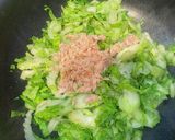 子供も大好きセロリのツナ炒め作り方3写真