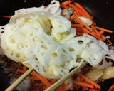 れんこんとひき肉のコチュジャン炒め。作り方4写真