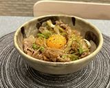 豚肉とネギのにんにくスタミナ丼作り方4写真