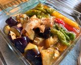 ナスと万願寺の揚げ浸し素麺作り方5写真