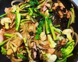 菜花とベーコンの和風パスタ　ZENB麺作り方4写真