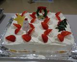12月　おやつ作り　クリスマスケーキ作り方14写真