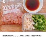 鶏肉でヘルシー青椒肉絲作り方1写真