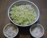 豆腐のフワトロお好み焼き～☆作り方1写真