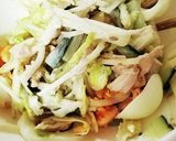 白菜とササミと卵の豆乳マヨサラダ作り方1写真