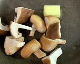 旨!ブロッコリーと椎茸の簡単バタ醤油炒め作り方1写真
