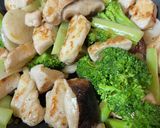 フライパン1つ鶏むね肉ヘルシーポン酢炒め作り方9写真