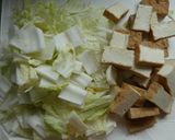 白菜と厚揚げの米粉クリーム煮作り方1写真