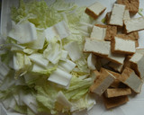 白菜と厚揚げの米粉クリーム煮作り方1写真