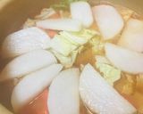プチッと鍋●おとし玉子の豚キムチーズ鍋作り方1写真