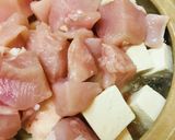 鍋の素活用●餅&豆腐の鶏肉ブロッコリー鍋作り方2写真