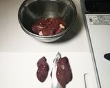 バッター液で鶏レバー、ハツのフライ作り方1写真