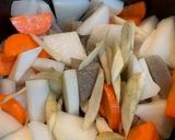 味噌が濃厚～こっくりモツ煮込み作り方6写真