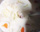 鶏肉と白菜のクリームスープ作り方14写真