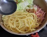 キャベツと挽き肉のパスタ作り方3写真
