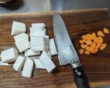 寒い日にポカポカ☆カブの鶏そぼろあん作り方1写真