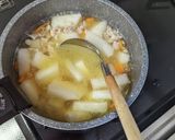 寒い日にポカポカ☆カブの鶏そぼろあん作り方5写真
