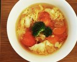 トマトたっぷり！クリスマススープ作り方7写真