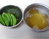 春の味☆スナップエンドウとわかめのみそ汁作り方5写真