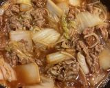 白菜と牛肉のあんかけ作り方8写真