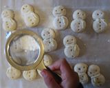 米粉で作る、雪だるまクッキー作り方12写真