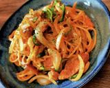 野菜しゃきしゃき濃厚ナポリタン作り方8写真