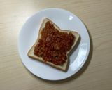 朝食に！ミートソーストースト作り方1写真