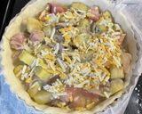 藍粉入りさつまいもキッシュ作り方6写真