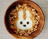 可愛いうさぎのヨーグルト♡フルグラで簡単作り方4写真