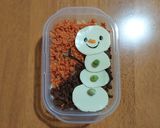 キャラ弁⭐雪だるま作り方5写真