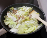 白菜と厚揚げと豚肉のとろとろ中華あん。作り方4写真