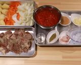 牛バラ肉のトマト煮【圧力鍋】作り方1写真
