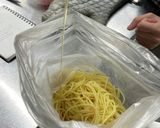ポリ袋でつくるなめ茸とツナの和風パスタ作り方5写真