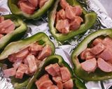 簡単★スライスチーズでピザピーマン作り方1写真