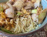 親子丼かな親子丼じゃないよ親子パスタだよ作り方7写真