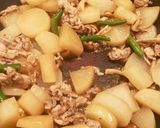 大根と豚肉の炒め煮作り方7写真