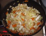 鶏ひき肉のにら玉豆腐作り方2写真