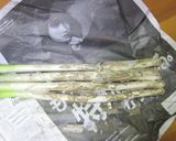 白葱の生昆布巻き巻き 生姜味の煮びたし作り方2写真