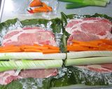 白葱の生昆布巻き巻き 生姜味の煮びたし作り方8写真