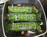 白葱の生昆布巻き巻き 生姜味の煮びたし作り方11写真