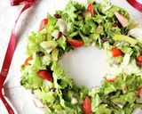 クリスマスに！生ハムのリースサラダ作り方4写真