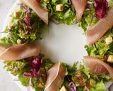 クリスマスに! フルーツのリースサラダ作り方6写真