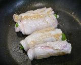 簡単！スナップエンドウ肉巻き　ポン酢生姜作り方3写真
