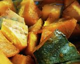 かぼちゃの煮物　★水ナシで早煮え作り方6写真