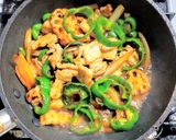 豚バラ肉とレンコンとピーマンのカレー炒め作り方7写真